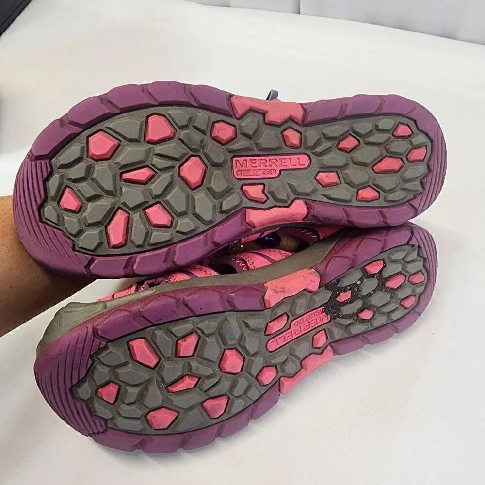 MERRELL Little Girls Pink Hydro Sport Sandals Size 3